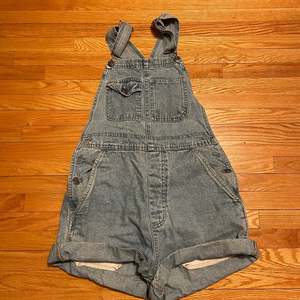 Xhilaration Light Blue Denim Overall shorts